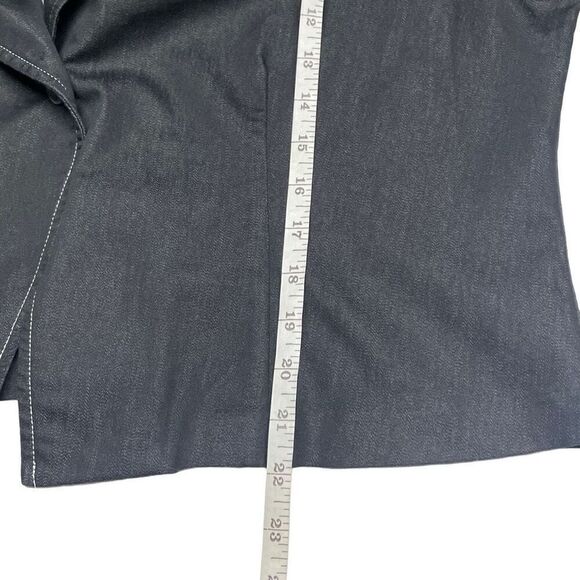 Requirements Dark Blue Denim Lightweight Blazer - Picture 6 of 7